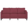 3-Sitzer-Sofa aus rotem Stoff, 180 cm von , Sofas - Ref: Foro24-359373, Preis: 292,99 €, Rabatt: %