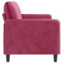 Red velvet 3-seater sofa 180 cm by , Sofas - Ref: Foro24-359456, Price: 299,29 €, Discount: %