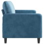 3-Sitzer-Sofa aus blauem Samt, 180 cm von , Sofas - Ref: Foro24-359461, Preis: 299,57 €, Rabatt: %