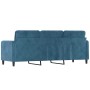 Sofá de 3 plazas terciopelo azul 180 cm de , Sofás - Ref: Foro24-359461, Precio: 299,29 €, Descuento: %