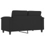 2-Sitzer-Sofa aus schwarzem Mikrofaserstoff, 120 cm von , Sofas - Ref: Foro24-359558, Preis: 274,99 €, Rabatt: %