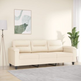 3-seater sofa in beige microfiber fabric 180 cm by , Sofas - Ref: Foro24-359572, Price: 329,99 €, Discount: %