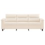 3-seater sofa in beige microfiber fabric 180 cm by , Sofas - Ref: Foro24-359572, Price: 329,23 €, Discount: %