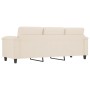 3-seater sofa in beige microfiber fabric 180 cm by , Sofas - Ref: Foro24-359572, Price: 329,23 €, Discount: %