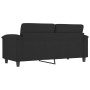 2-Sitzer-Sofa aus schwarzem Mikrofaserstoff, 140 cm von , Sofas - Ref: Foro24-359564, Preis: 258,90 €, Rabatt: %