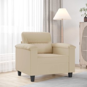 Cream microfiber fabric armchair 60 cm by , Sofas - Ref: Foro24-359553, Price: 182,29 €, Discount: %