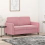 Sofá de 2 plazas terciopelo rosa 120 cm de , Sofás - Ref: Foro24-359435, Precio: 216,38 €, Descuento: %