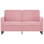 2-seater sofa pink velvet 120 cm by , Sofas - Ref: Foro24-359435, Price: 216,38 €, Discount: %