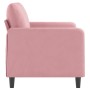 2-seater sofa pink velvet 120 cm by , Sofas - Ref: Foro24-359435, Price: 216,38 €, Discount: %