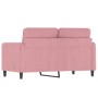 2-seater sofa pink velvet 120 cm by , Sofas - Ref: Foro24-359435, Price: 216,38 €, Discount: %