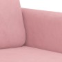 2-seater sofa pink velvet 120 cm by , Sofas - Ref: Foro24-359435, Price: 216,38 €, Discount: %