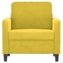 Sillón de terciopelo amarillo 60 cm de , Sofás - Ref: Foro24-359428, Precio: 150,40 €, Descuento: %