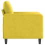 Sillón de terciopelo amarillo 60 cm de , Sofás - Ref: Foro24-359428, Precio: 150,40 €, Descuento: %