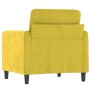 Sillón de terciopelo amarillo 60 cm de , Sofás - Ref: Foro24-359428, Precio: 150,40 €, Descuento: %