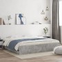 Concrete gray engineered wood bed with drawers 180x200 cm by , Beds and slatted bases - Ref: Foro24-3207255, Price: 187,56 €,...