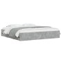 Cama con cajones madera ingeniería gris hormigón 180x200 cm de , Camas y somieres - Ref: Foro24-3207255, Precio: 187,56 €, De...