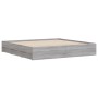 Cama con cajones madera ingeniería gris Sonoma 180x200 cm de , Camas y somieres - Ref: Foro24-3207257, Precio: 215,71 €, Desc...