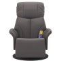 Gray synthetic leather massage recliner with footrest by , Armchairs - Ref: Foro24-356635, Price: 216,57 €, Discount: %