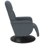 Dark gray velvet massage recliner with footrest by , Armchairs - Ref: Foro24-356694, Price: 222,97 €, Discount: %