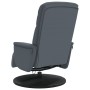 Dark gray velvet massage recliner with footrest by , Armchairs - Ref: Foro24-356694, Price: 222,97 €, Discount: %