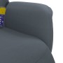 Dark gray velvet massage recliner with footrest by , Armchairs - Ref: Foro24-356694, Price: 222,97 €, Discount: %