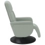 Light gray velvet recliner with footrest by , Armchairs - Ref: Foro24-356682, Price: 194,30 €, Discount: %