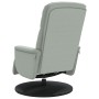 Light gray velvet recliner with footrest by , Armchairs - Ref: Foro24-356682, Price: 194,30 €, Discount: %