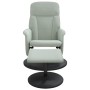 Sillón reclinable con reposapiés terciopelo gris claro de , Sillones - Ref: Foro24-356689, Precio: 170,39 €, Descuento: %