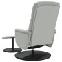 Sillón reclinable con reposapiés terciopelo gris claro de , Sillones - Ref: Foro24-356689, Precio: 171,08 €, Descuento: %