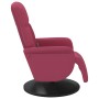 Sillón reclinable masaje con reposapiés terciopelo rojo tinto de , Sillones - Ref: Foro24-356696, Precio: 219,99 €, Descuento: %