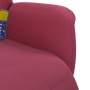 Sillón reclinable masaje con reposapiés terciopelo rojo tinto de , Sillones - Ref: Foro24-356696, Precio: 219,99 €, Descuento: %