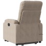 Liftable reclining electric massage chair taupe gray fabric by , Armchairs - Ref: Foro24-3204950, Price: 341,64 €, Discount: %