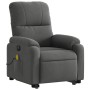 Sillón masaje eléctrico reclinable elevable tela gris oscuro de , Sillones - Ref: Foro24-3204952, Precio: 323,71 €, Descuento: %