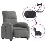 Sillón masaje eléctrico reclinable elevable tela gris oscuro de , Sillones - Ref: Foro24-3204952, Precio: 323,71 €, Descuento: %