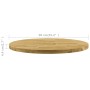 Superficie de mesa redonda madera maciza de roble 44 mm 900 mm de vidaXL, Tableros para mesas - Ref: Foro24-245997, Precio: 2...