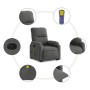 Sillón reclinable masaje elevable tela microfibra gris oscuro de , Sillones - Ref: Foro24-3204938, Precio: 283,36 €, Descuent...