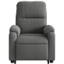 Sillón reclinable masaje elevable tela microfibra gris oscuro de , Sillones - Ref: Foro24-3204938, Precio: 283,36 €, Descuent...