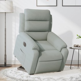 Sillón eléctrico reclinable elevable de terciopelo gris claro de , Sillones - Ref: Foro24-3205114, Precio: 313,99 €, Descuent...