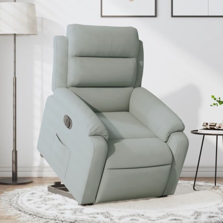 Sillón eléctrico reclinable elevable de terciopelo gris claro de , Sillones - Ref: Foro24-3205114, Precio: 313,41 €, Descuent...