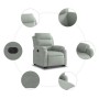 Sillón eléctrico reclinable elevable de terciopelo gris claro de , Sillones - Ref: Foro24-3205114, Precio: 313,41 €, Descuent...