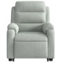 Sillón eléctrico reclinable elevable de terciopelo gris claro de , Sillones - Ref: Foro24-3205114, Precio: 313,41 €, Descuent...