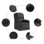 Sillón reclinable eléctrico de cuero auténtico negro de , Sillones - Ref: Foro24-3204254, Precio: 370,99 €, Descuento: %