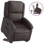 Dark Brown Genuine Leather Liftable Recliner Chair by , Armchairs - Ref: Foro24-3204263, Price: 403,68 €, Discount: %