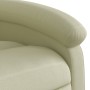 Sillón reclinable de masaje elevable cuero auténtico crema de , Sillones - Ref: Foro24-3204268, Precio: 406,61 €, Descuento: %