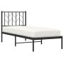 Estructura de cama con cabecero metal negro 75x190 cm de , Camas y somieres - Ref: Foro24-374427, Precio: 61,83 €, Descuento: %