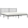 Estructura de cama con cabecero metal negro 200x200 cm de , Camas y somieres - Ref: Foro24-374444, Precio: 95,59 €, Descuento: %