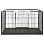 Steel puppy dog pen 123x77.5x74.5 cm by vidaXL, Dog kennels and fences - Ref: Foro24-170576, Price: 143,99 €, Discount: %