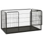 Corral para perros cachorros acero 123x77,5x74,5 cm de vidaXL, Casetas y cercados para perros - Ref: Foro24-170576, Precio: 1...