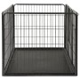 Corral para perros cachorros acero 123x77,5x74,5 cm de vidaXL, Casetas y cercados para perros - Ref: Foro24-170576, Precio: 1...