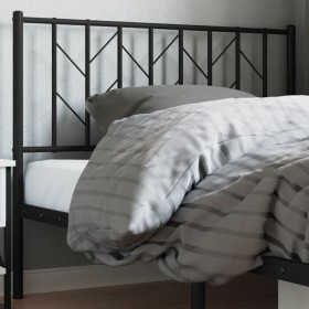 Black metal headboard 107 cm by , Headboards and footboards - Ref: Foro24-374467, Price: 26,33 €, Discount: %